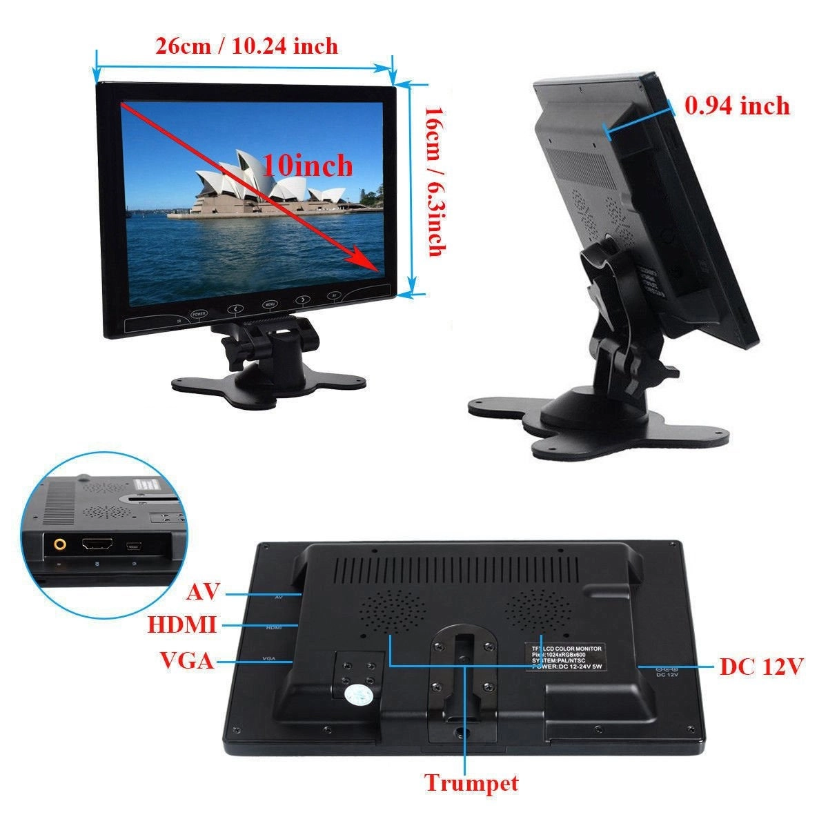 Headrest Monitor - 10.1 inch