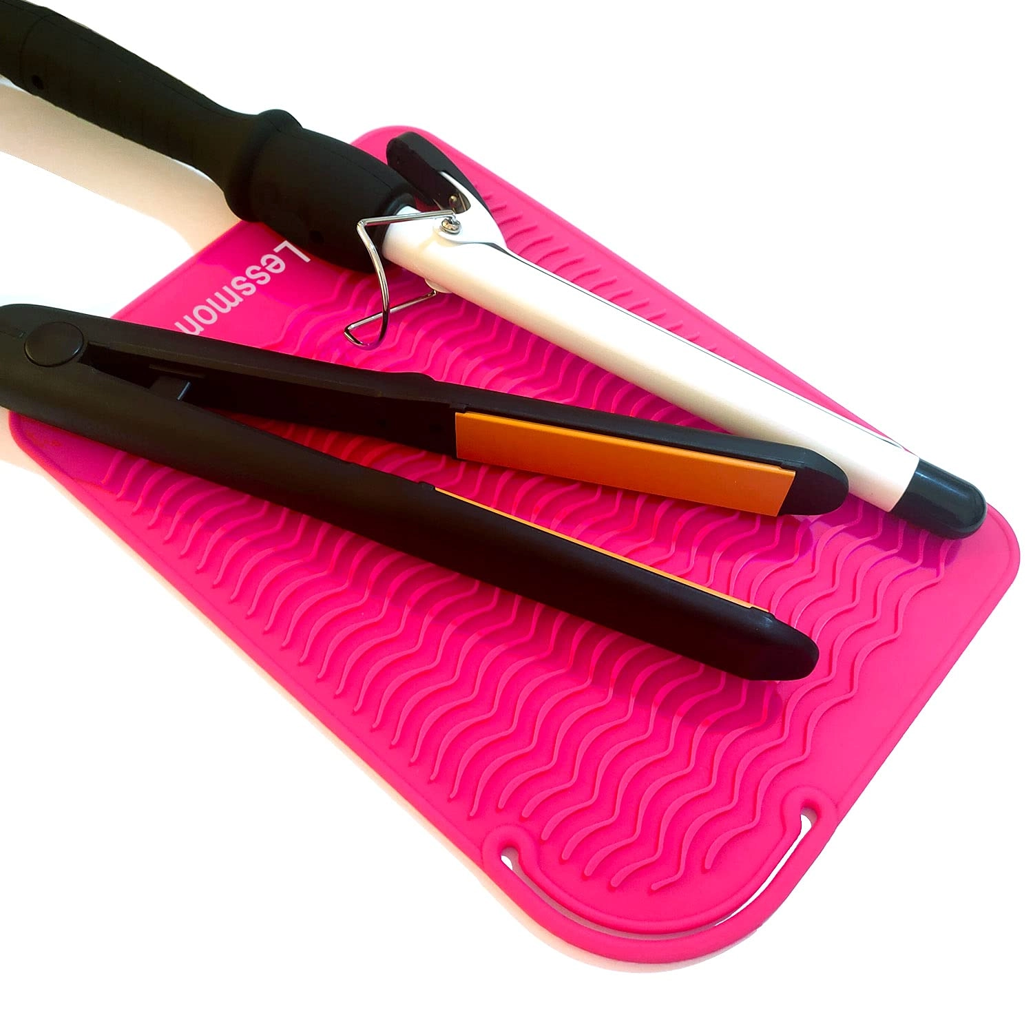 lessmon Heat Resistant Mat - 11" x 7.5" Food Grade Silicone Pink