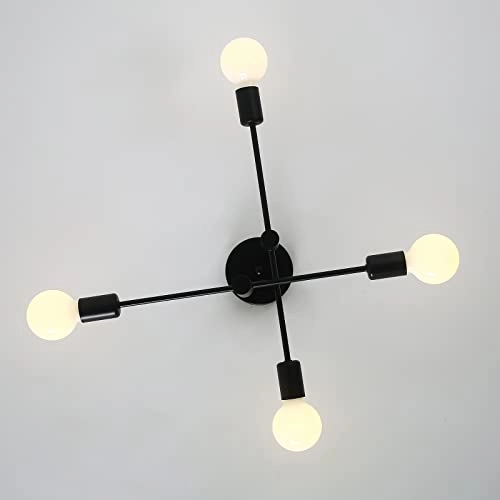 Modern Pendant Light - 4 Lights Black