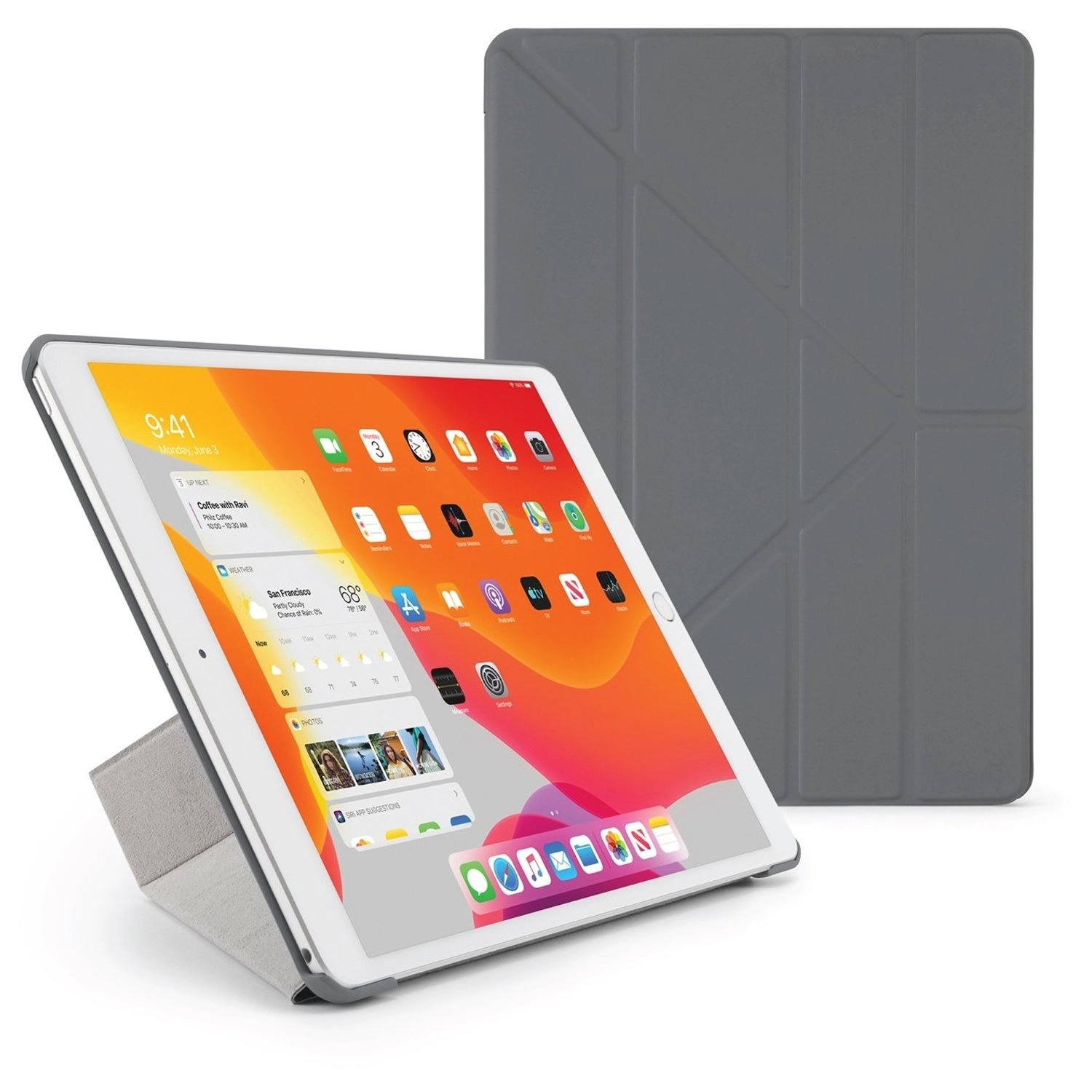 Pipetto Origami Case with 5-in-1 Stand for iPad 7th Generation 10.2-inch (2019)