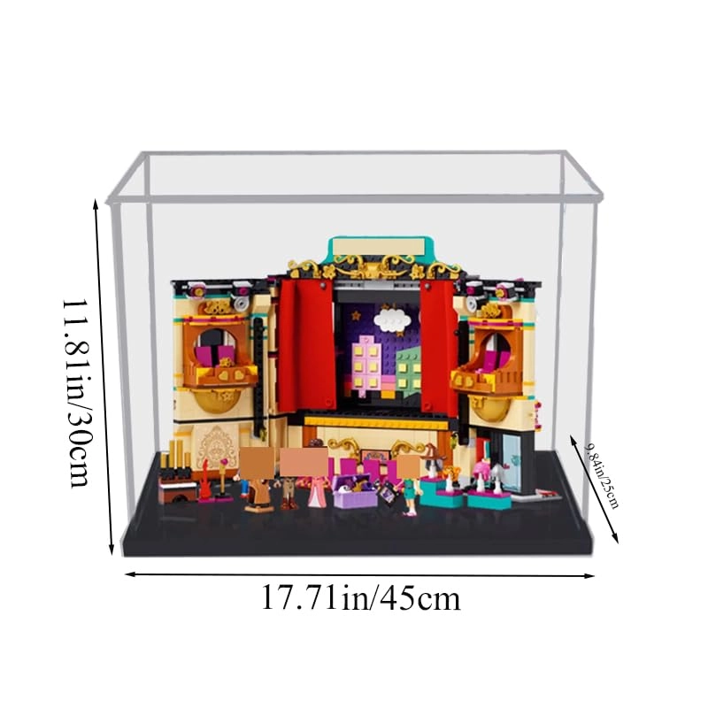 Display Case (41714) - 17.71x9.84x11.81in. Black Bottom 3mm