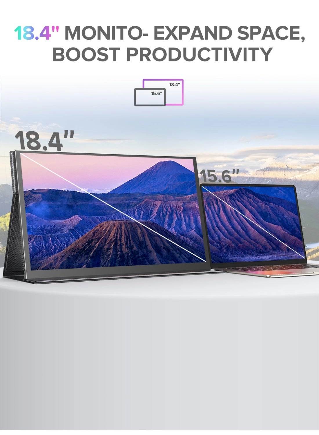 Portable Monitor - Ultra HD 18.5 inch