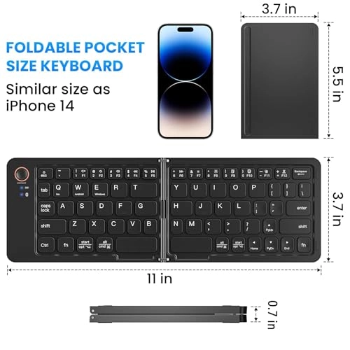Foldable Bluetooth Keyboard - Wireless