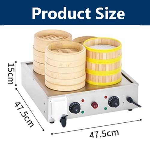 Electric Steamer - 2/4/6-Hole Commercial 30~110°C