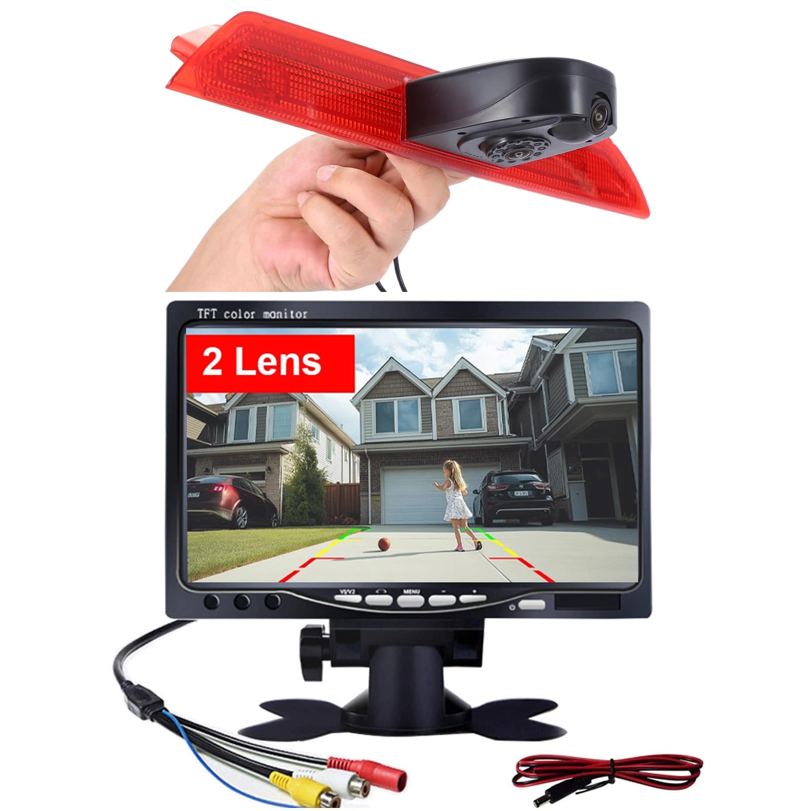 Third Roof Top Mount Brake Lamp Return Camera - Night vision RCA 1280 x 720