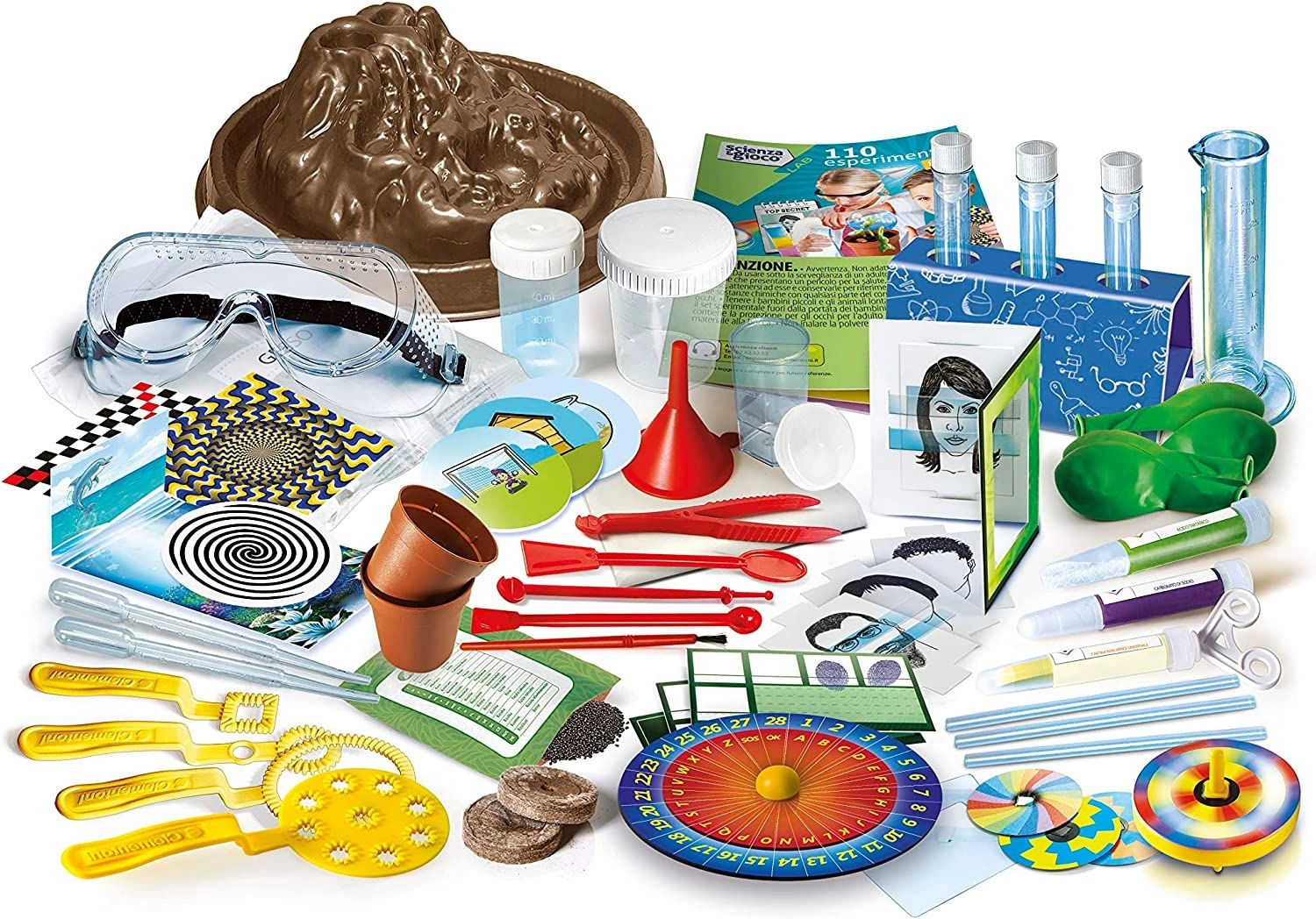 Science 110 Experiments - chemistry physics botany optics