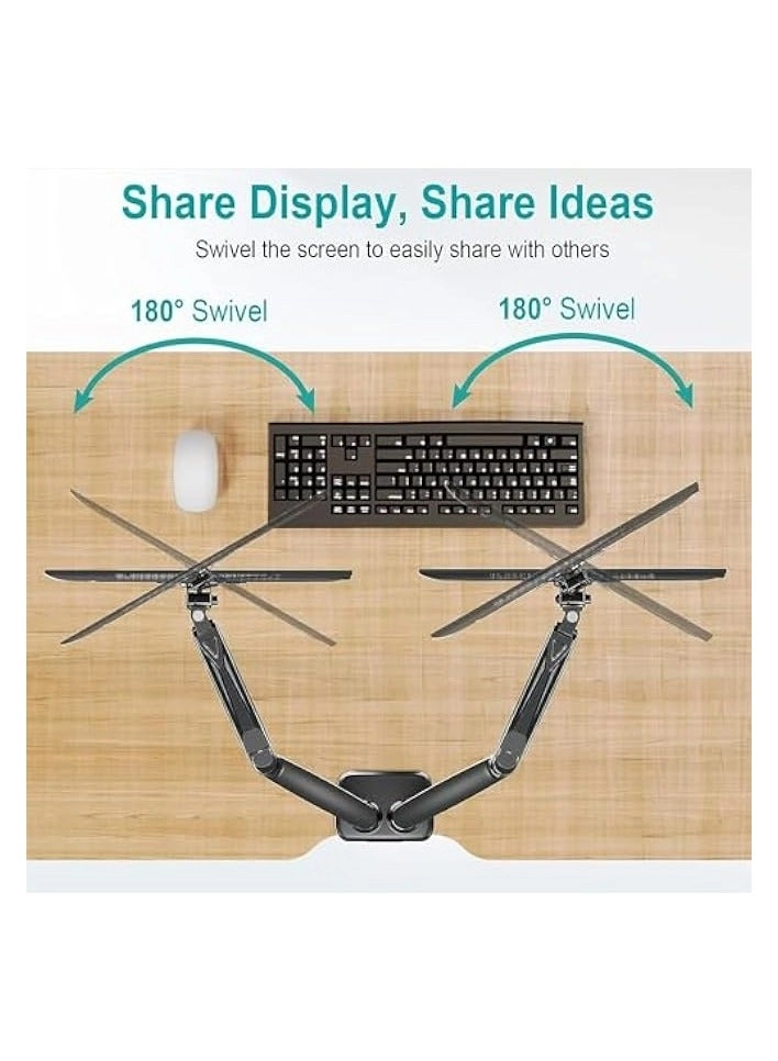 Dual LCD Monitor Desk Mount Stand - 2 27in