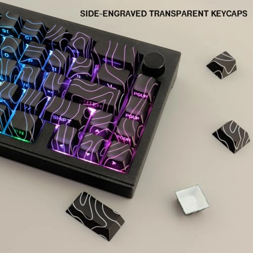 PBT keycaps - QWERTY Wired