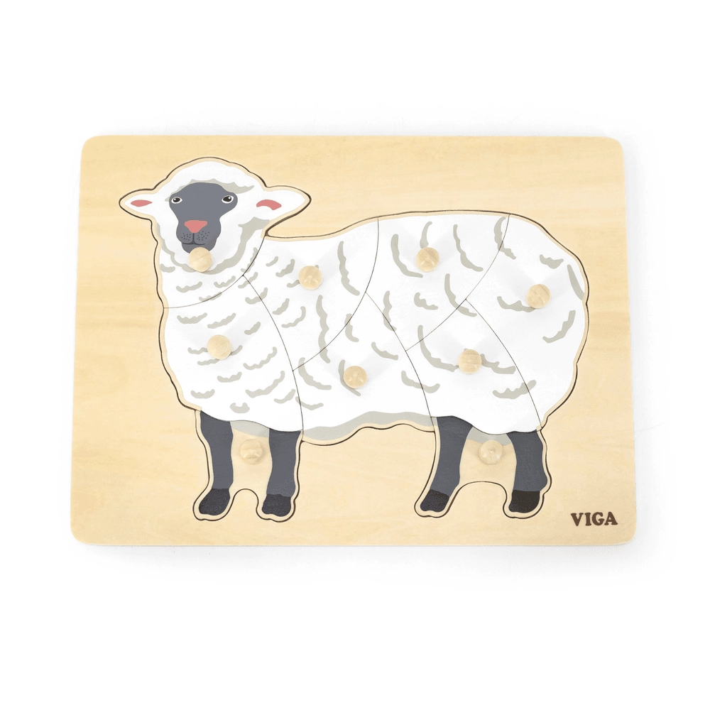 Wooden Puzzle Sheep - 3+ 9 pieces