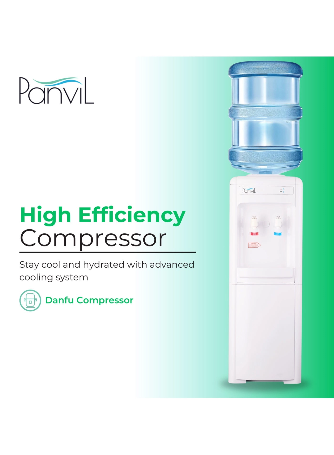 Hot & Cold Water Dispenser - Floor standing Compressor Cooling