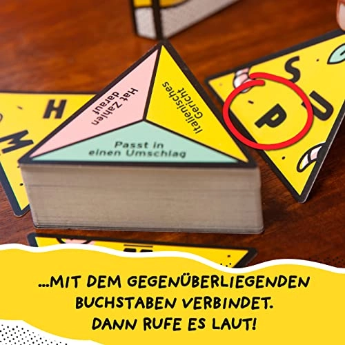 P wie Pizza: Families Word Game - Card Game