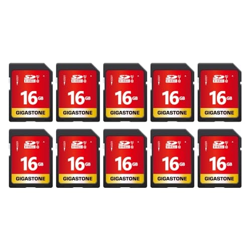 Gigastone SD Card - 16GB 10Pack + Mini Case - 10