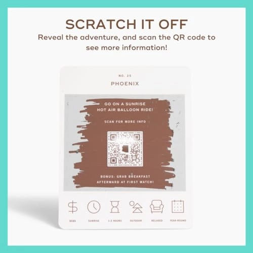 Arizona Adventure Bucket List - 50 Scratch-Off Cards Multicolor