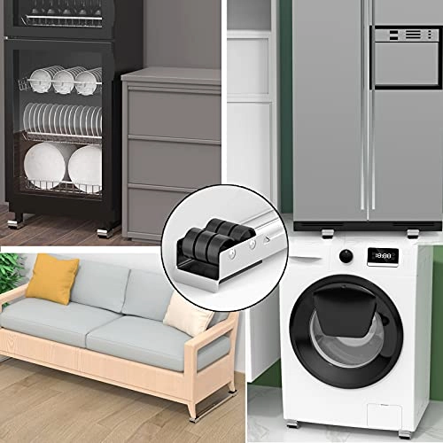 Washing Machine Stand - Adjustable 24 Wheels Non-Slip