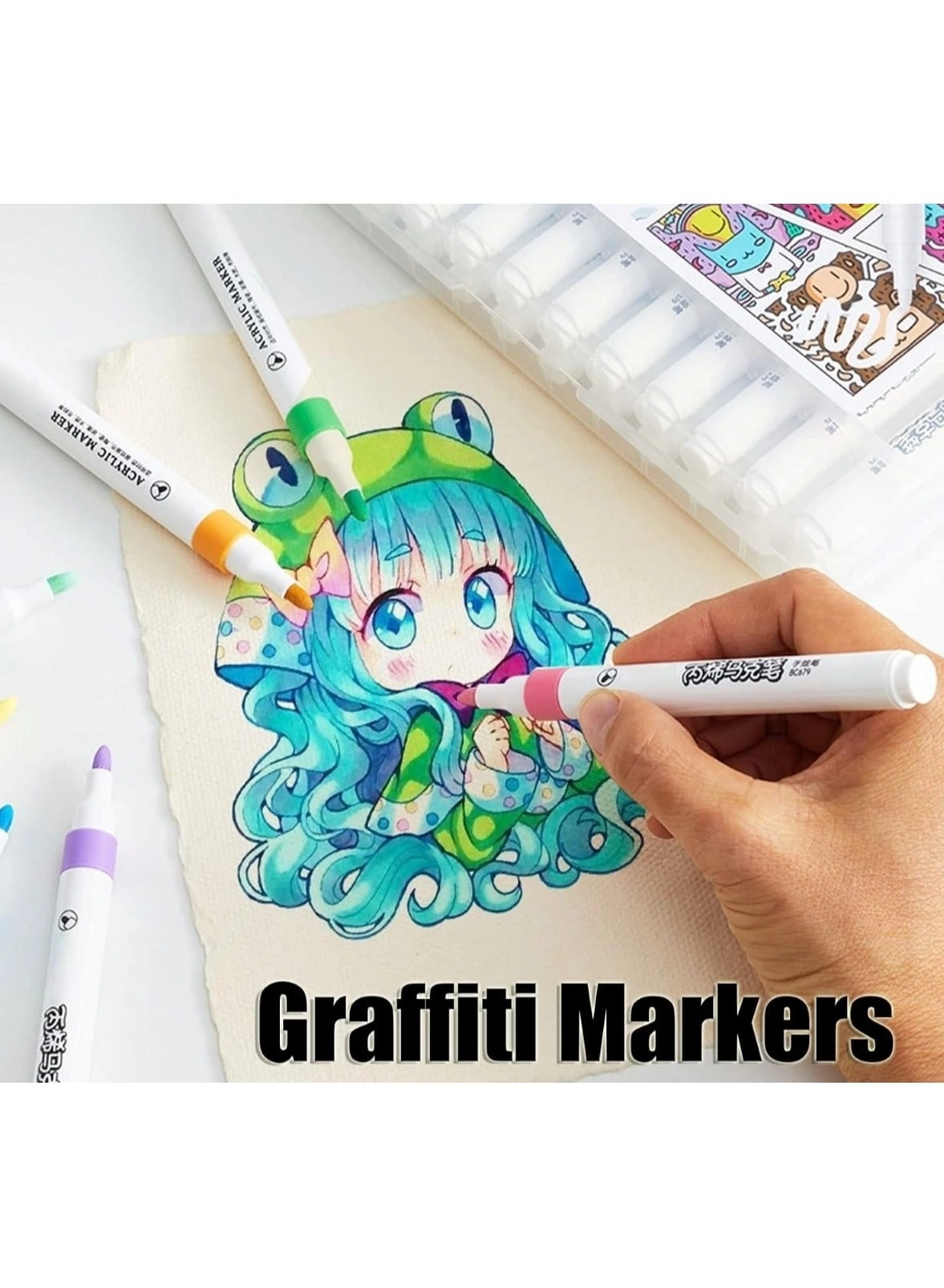 Acrylic Marker Set - 80-Color
