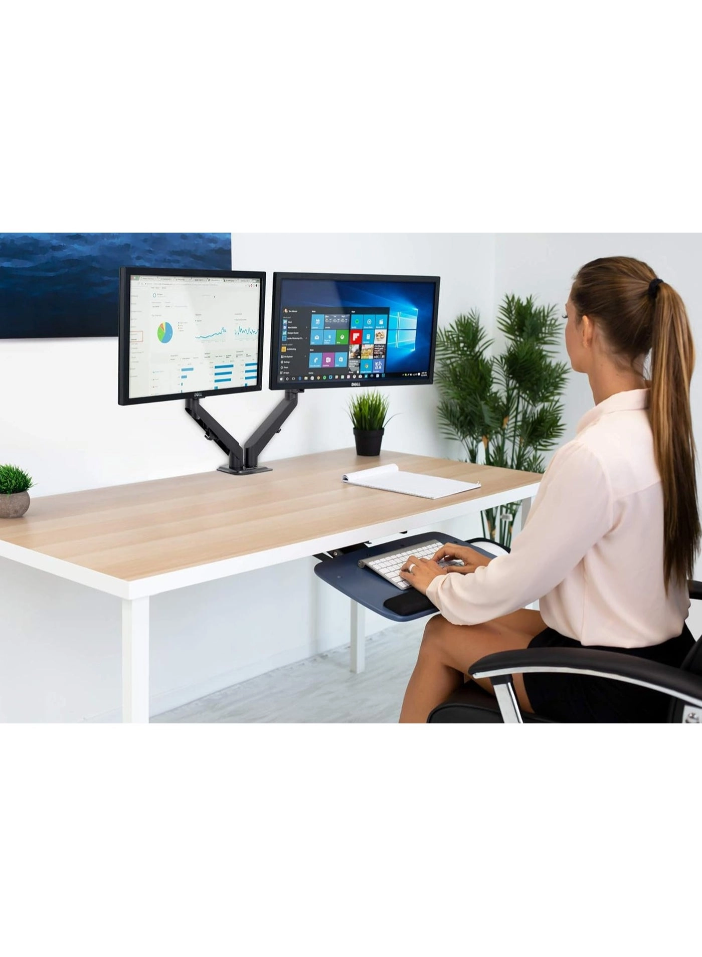 SH130-C024 - Dual Monitor Full Motion 2-9kg/4.4-19.8lbs