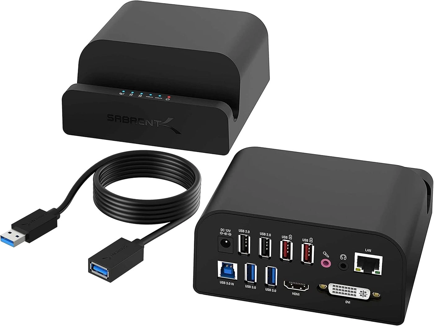 Sabrent DS RICA - Universal Laptop Docking Station USB 3.0 6 Feet