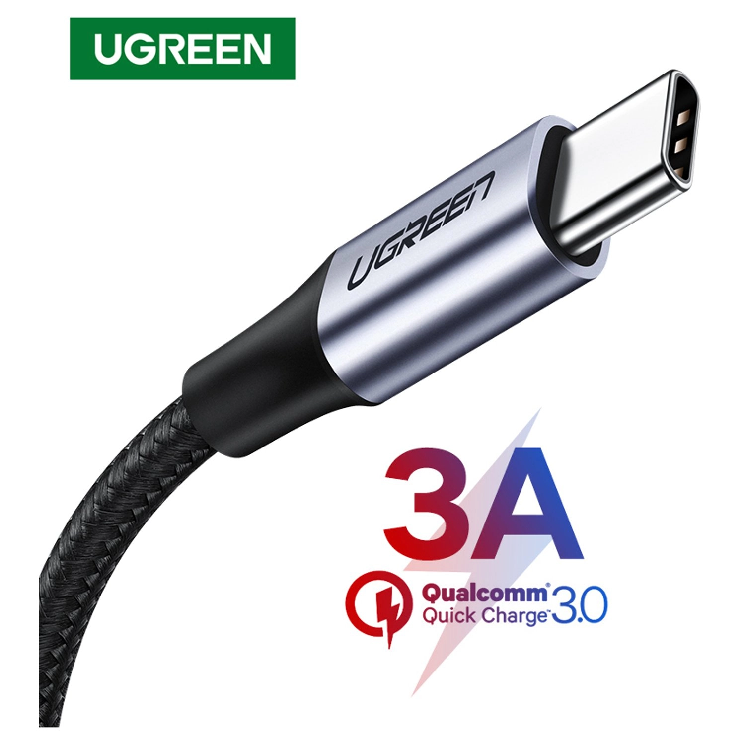 Ugreen Standard Cable USB-A to USB-C 1m Braided
