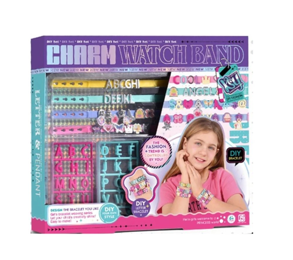 Jawda DIY Charm Watch Band And Letter Bracelet Kit - 6+ Multi Colour