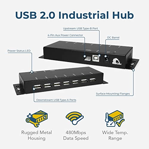 7-Port hub - Type B connector