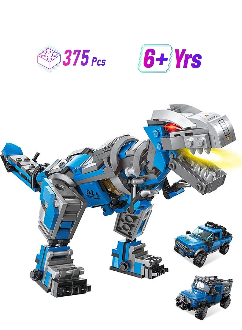 Loquat Dinosaur Building Block Toys - 375 pcs