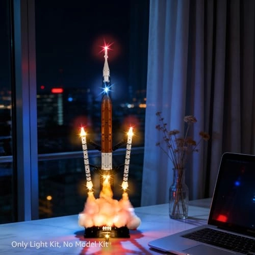 Light Compatible with Lego NASA Artemis Space Launch System Rocket 42221 - Touch version LED