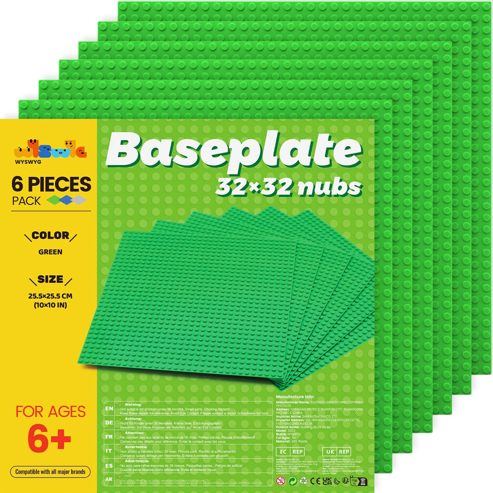 Building Plate Set - 6pcs