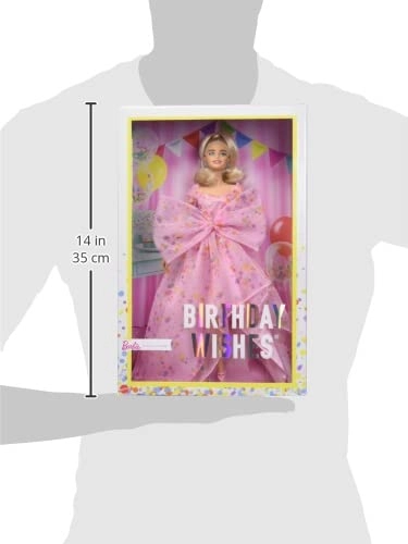 Barbie Birthday Wishes Doll - 13-inch Blonde Gown Ages 6+