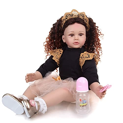 Rebirth Baby Doll - 48cm/58cm Silicone Limbs Cloth Body Panda Clothes Gift Set
