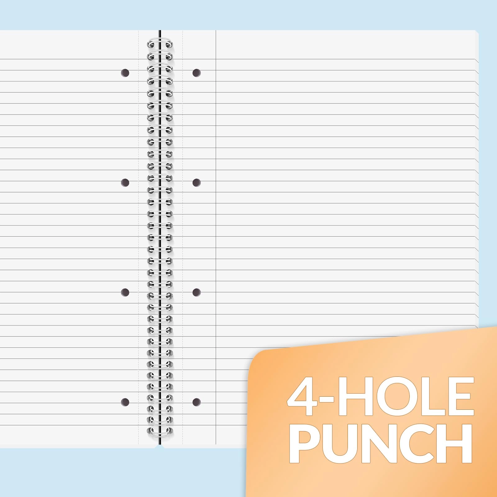 Notebook A4 Spiral - Lined 100 Sheets