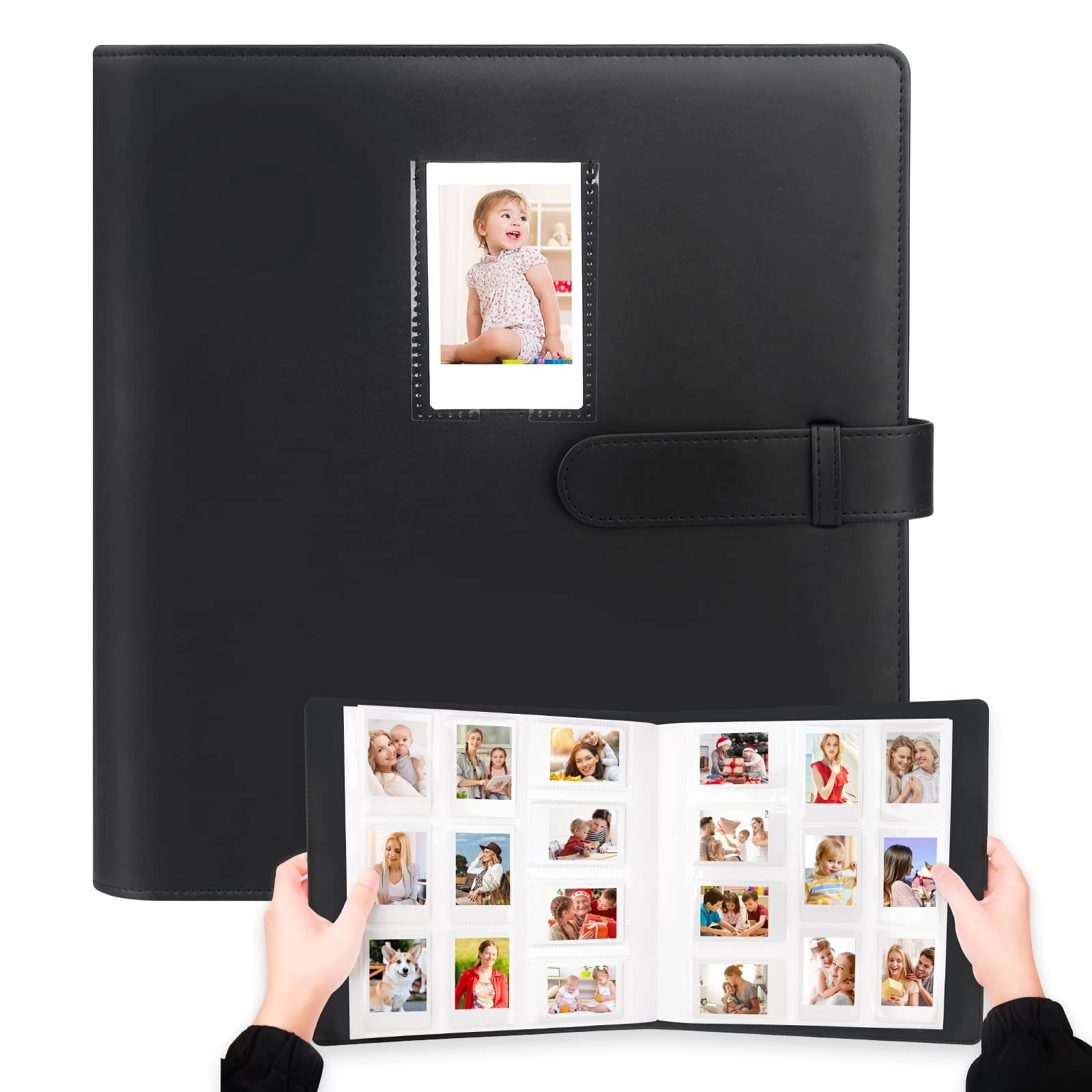 2x3" 640 Pockets Leather Photo Album
