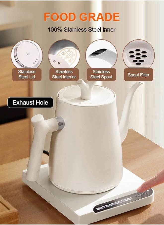 Gooseneck Electric Kettle white