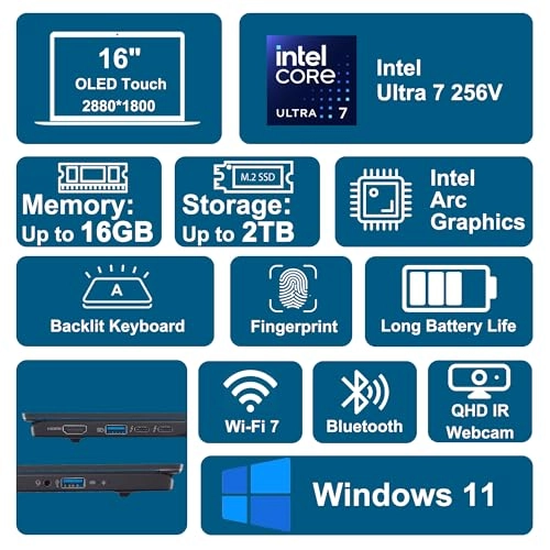 Swift 16 AI - 16" 1TB 16GB Intel 8-core Ultra 7 Series 2 256V