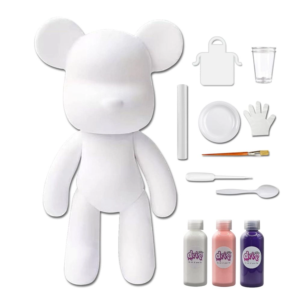 DIY Fluid Paint Bear - Complete Kit 23 cm