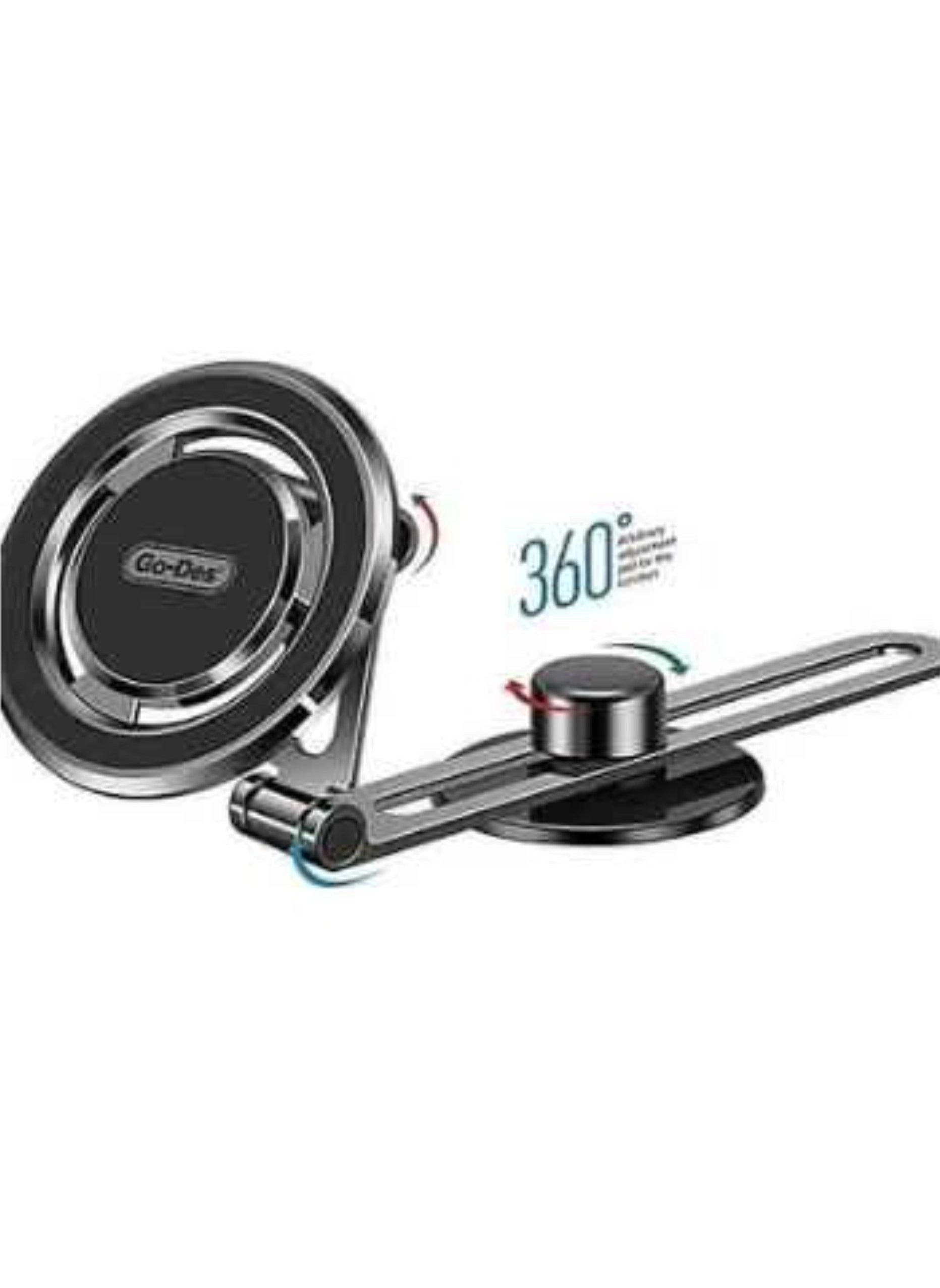 GO-DES 360° Rotation Super Magnetic Mobile Phone Car Holder