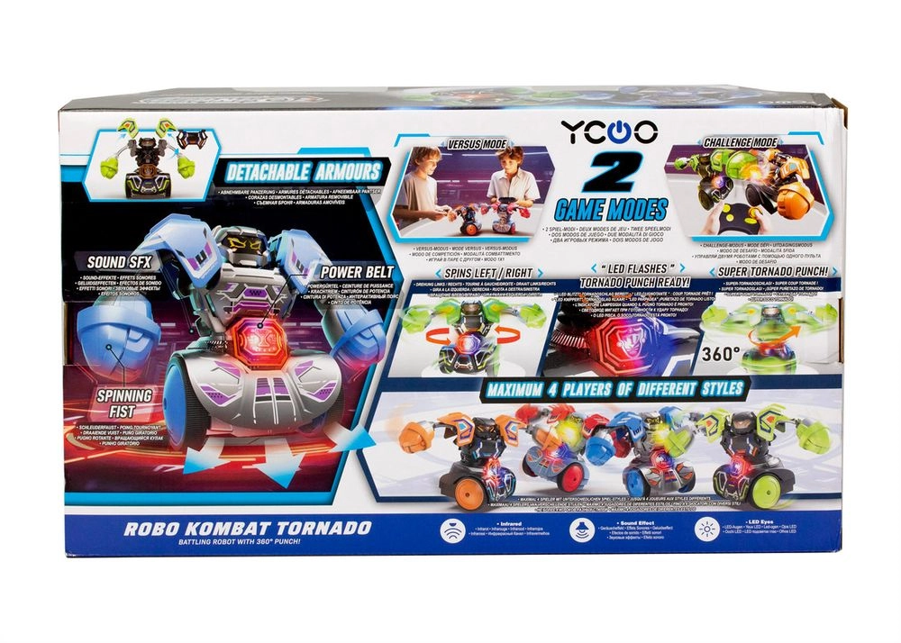 Robo Kombat Mega - Twin Pack 2 Robots 2 Infrared Remote Controls Bundle