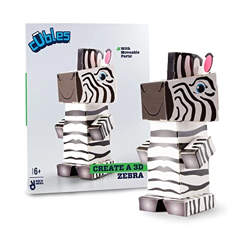 Safari Animals Zebra - Paperboard No Glue No Scissors