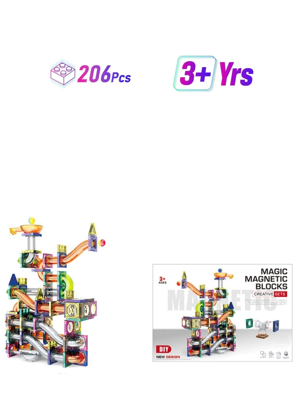 Slide Ball Magnetic Blocks - 25 pcs
