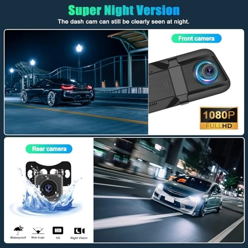 Mirror Dash Cam - 1920*1080P 30FPS