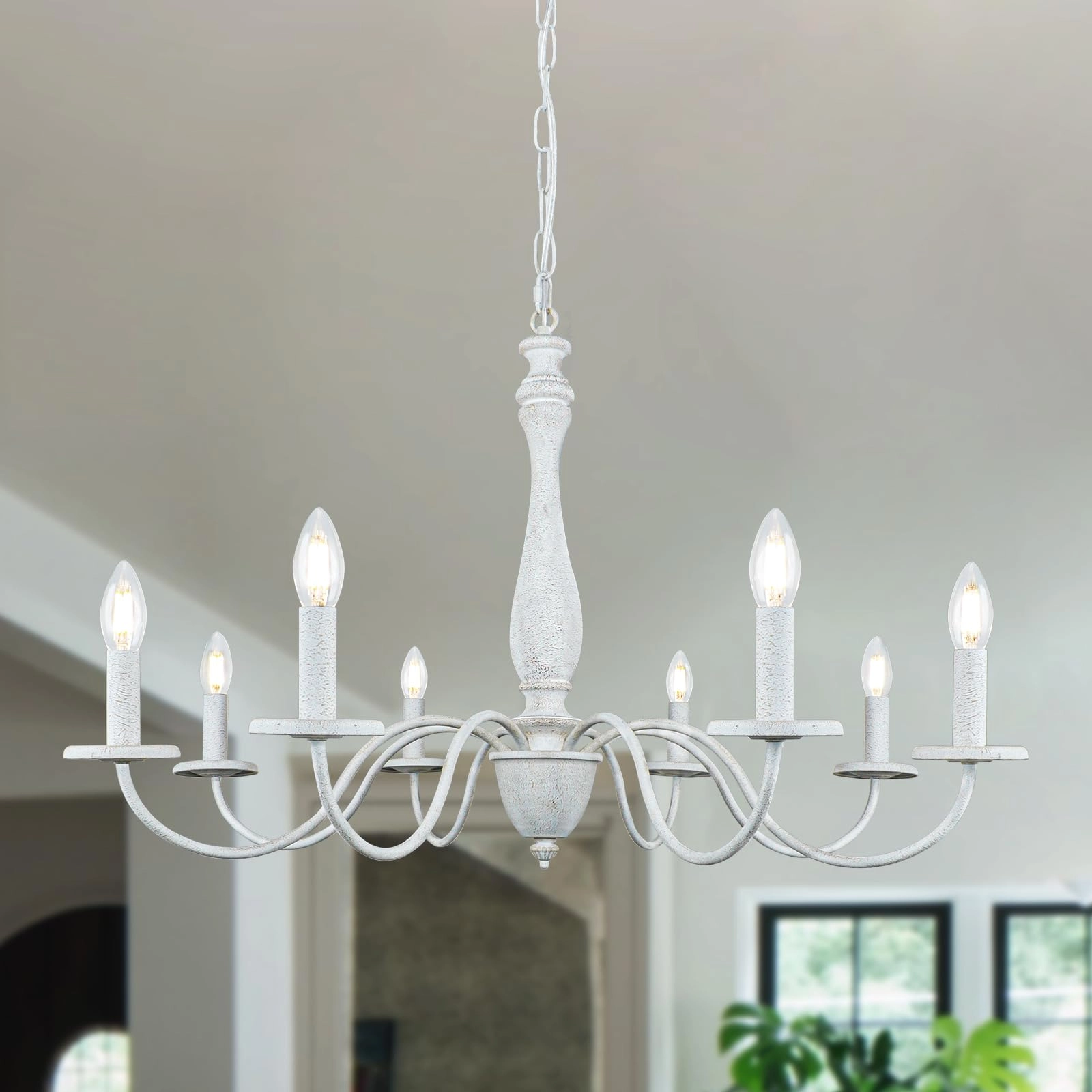 KMaiPem 8 Lights Chandelier - Dimmable
