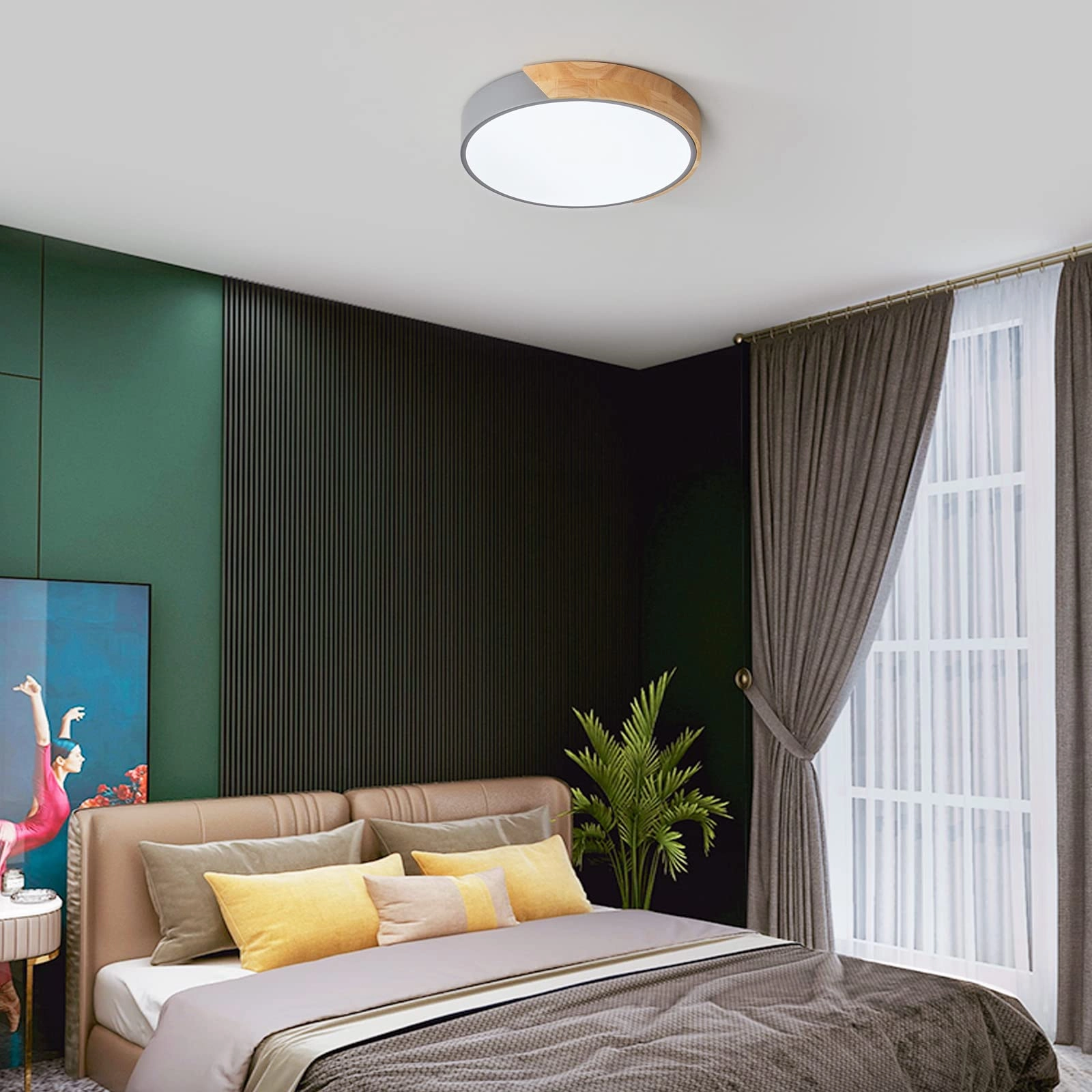 Flush Ceiling Light - 6000K 4000K 3000K Dimmable