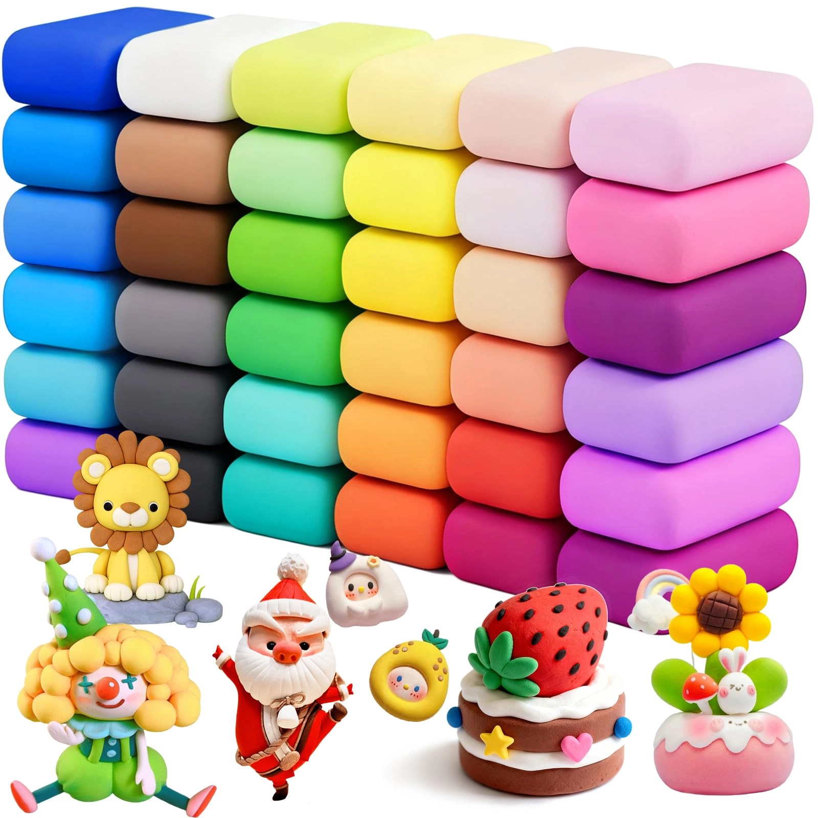 Air Dry Clay - Clay 469g 72pcs.