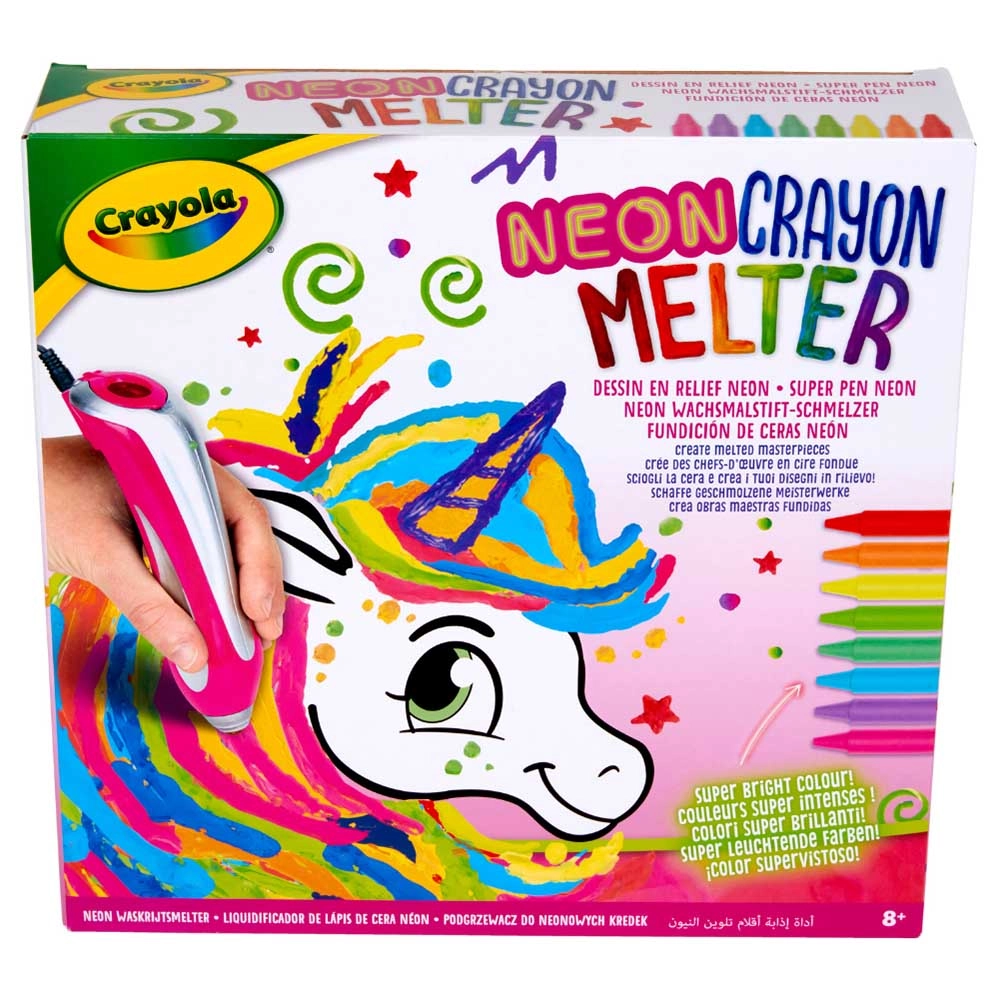 Unicorn Style Neon Crayon Melter