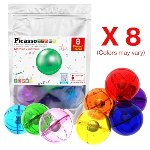 Marbles for Magnetic Block Tiles - 8pcs