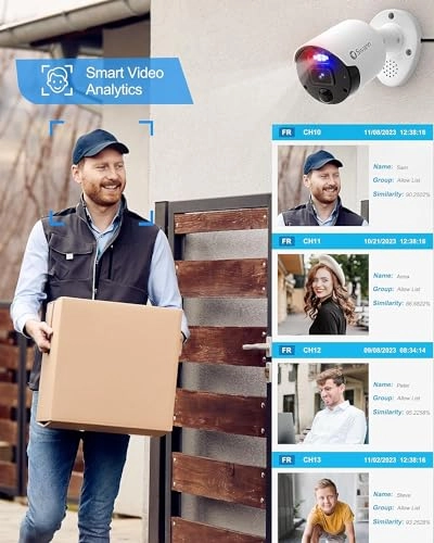 4K UHD Home Security Camera System - 5 Bullet & 1 PT Camera 8Ch