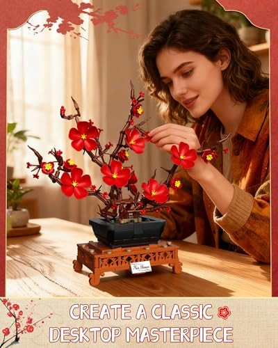 Plum Blossom Building Set - Plum Blossom 669 pcs