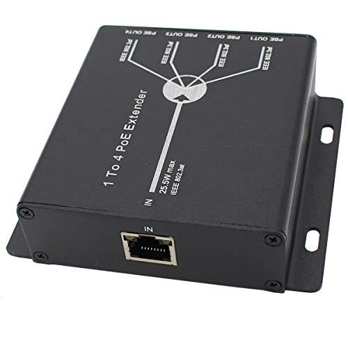 POE Extender - 24Watts 4 ports IEEE 802.3at/IEEE 802.3af 10/100M 25.5Watts