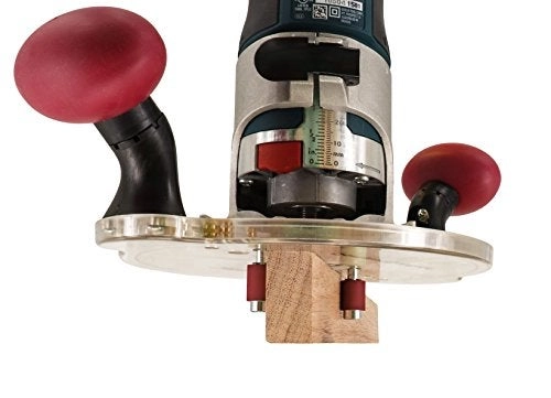 Compact Router Sub-Base - 1-3/16″ (30.2mm) diameter bushings 360° rotational comfort grip handles