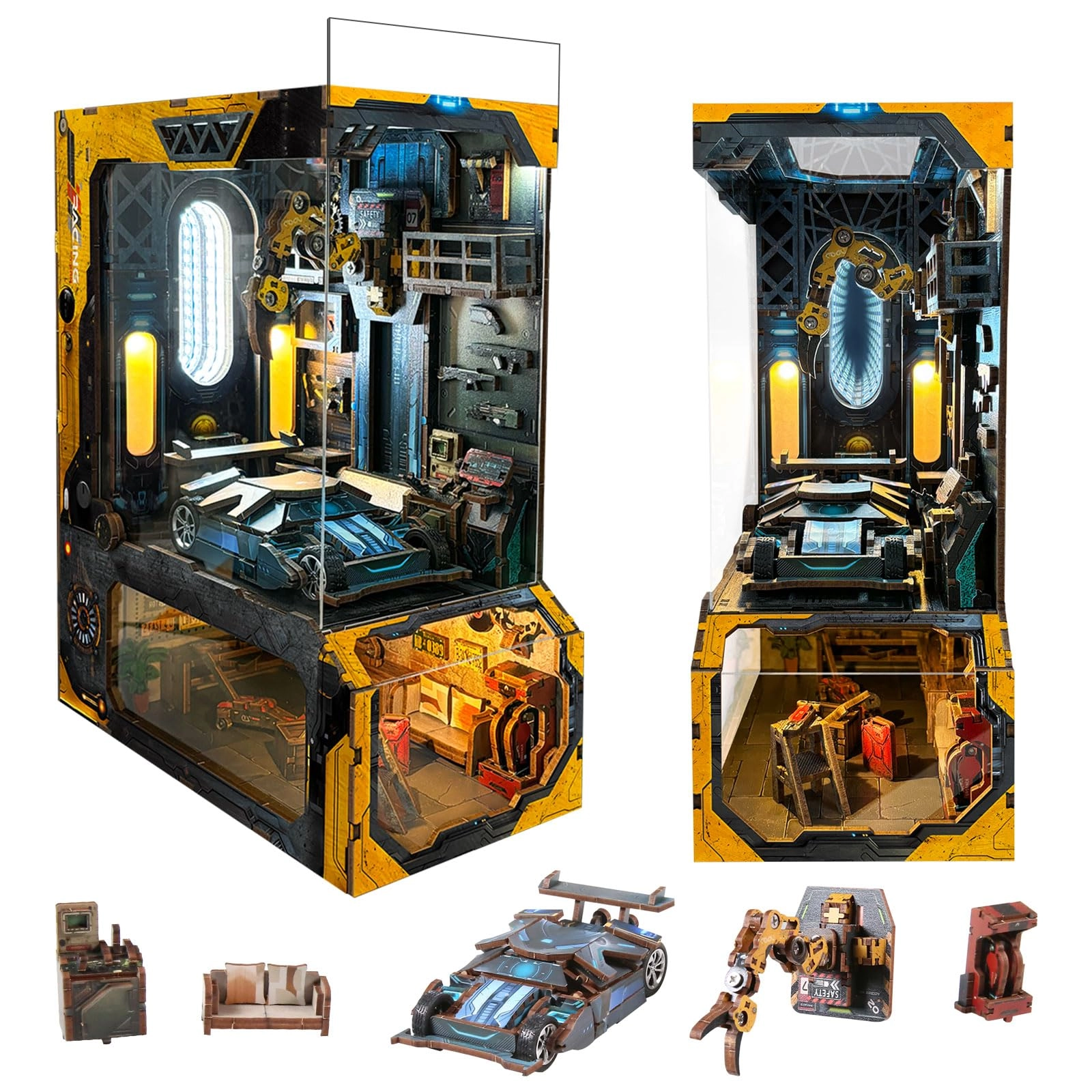 SUDOPOR Book Nook Kit - Automobile Workshop