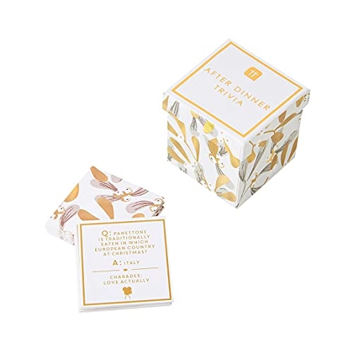 Christmas Trivia Quiz Questions & Charades - 60x Mistletoe Box